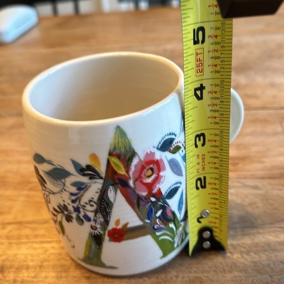 Anthropologie Petal Pallette "A" Mug by Starla Michelle Halfmann - Picture 7 of 7